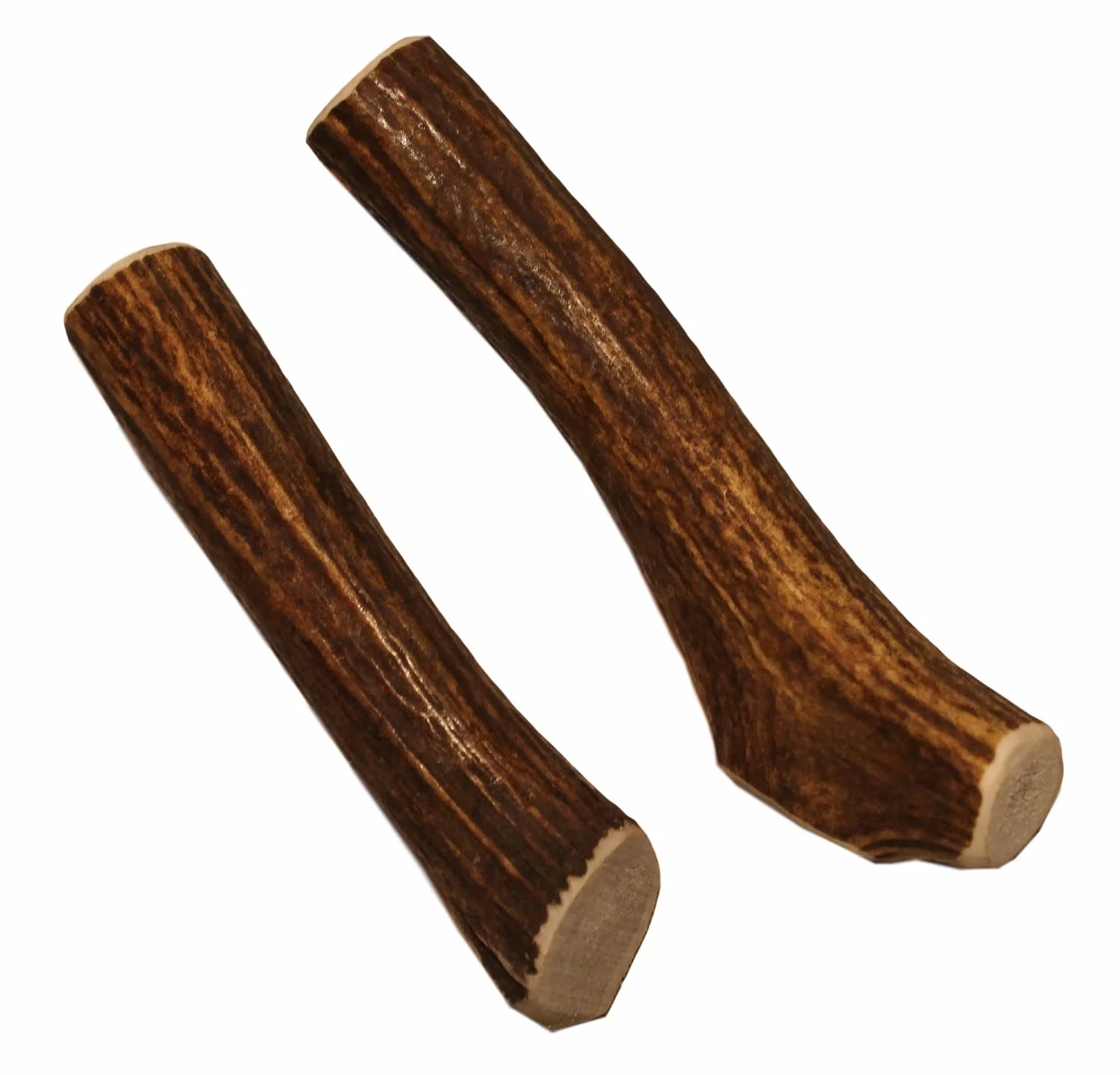 Elkhorn Premium Chews - Średnie całe (dla psów i szczeniąt od 20 do 40 funtów) wysokiej jakości łoś rogaty – podwójne opakowanie (2 sztuki) – naturalna zabawka do żucia z