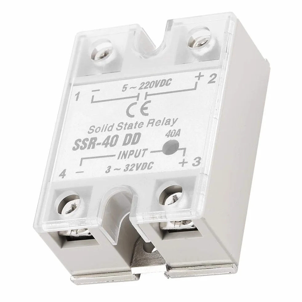 KSTE SSR-40 DD 40A 5-220VDC Przekaźnik półprzewodnikowy do automatyzacji procesów przemysłowych