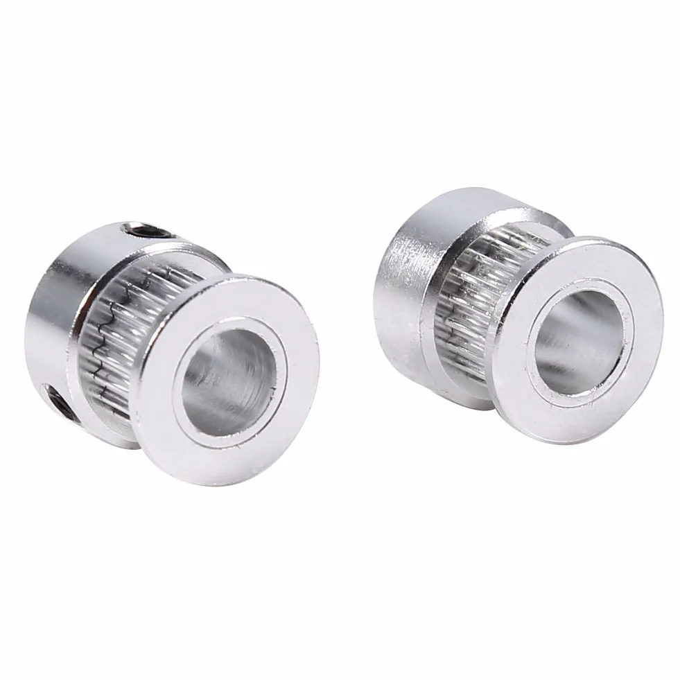 2 szt. aluminiowe koła zębate pasa rozrządu 20 ząbków kołnierz synchroniczne koło 8 mm otwór do drukarki 3D