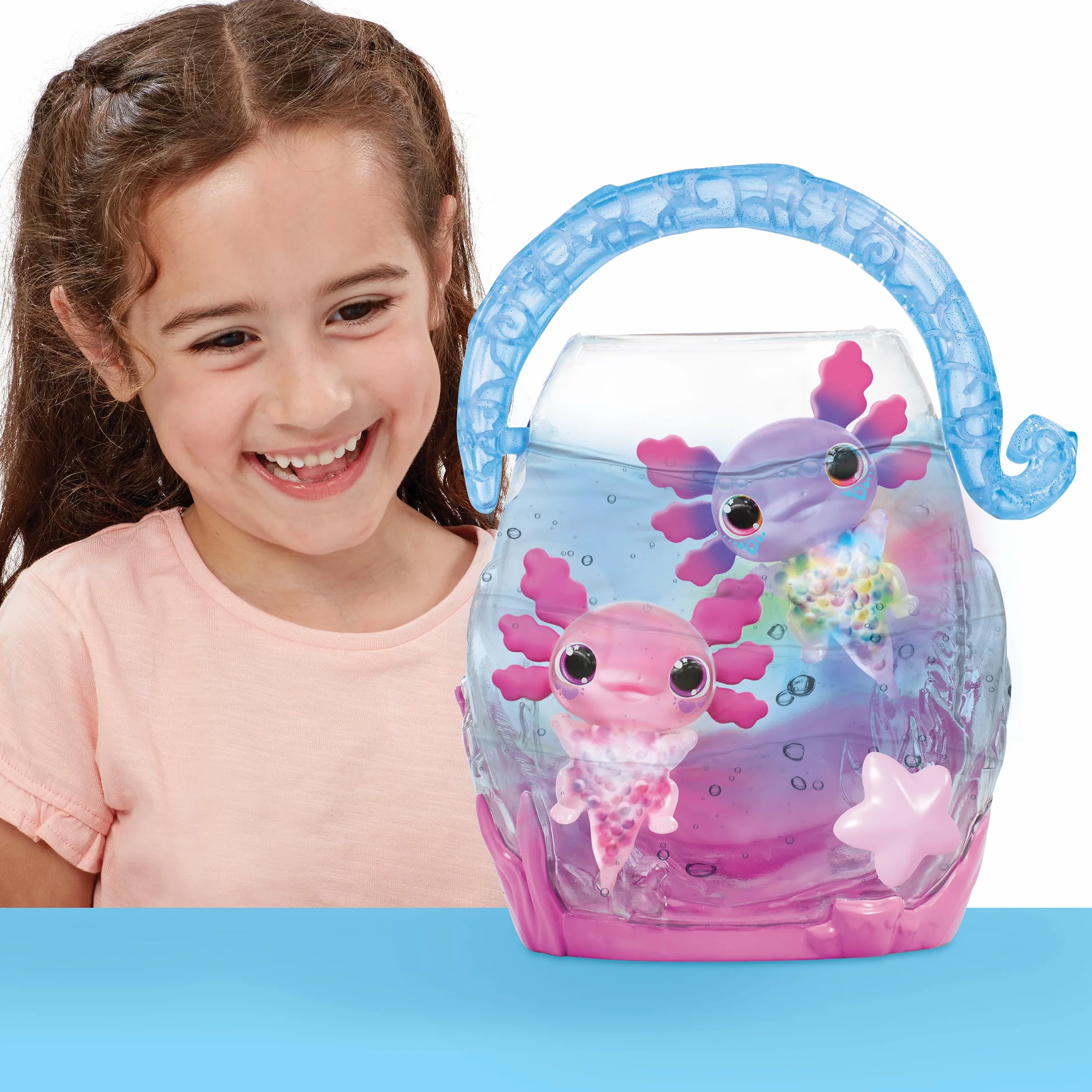 Animagic 932617 Let's Glo Axolotl Bubble Reef Twin Pack, Multi