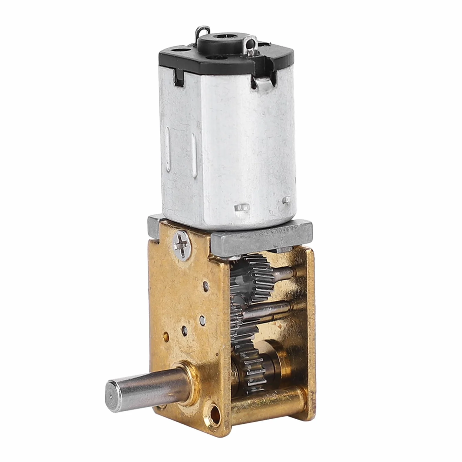 Silnik przekładniowy 1218GE-N20, miniaturowa przekładnia ślimakowa, metalowy reduktor, DC 6V 70 RPM