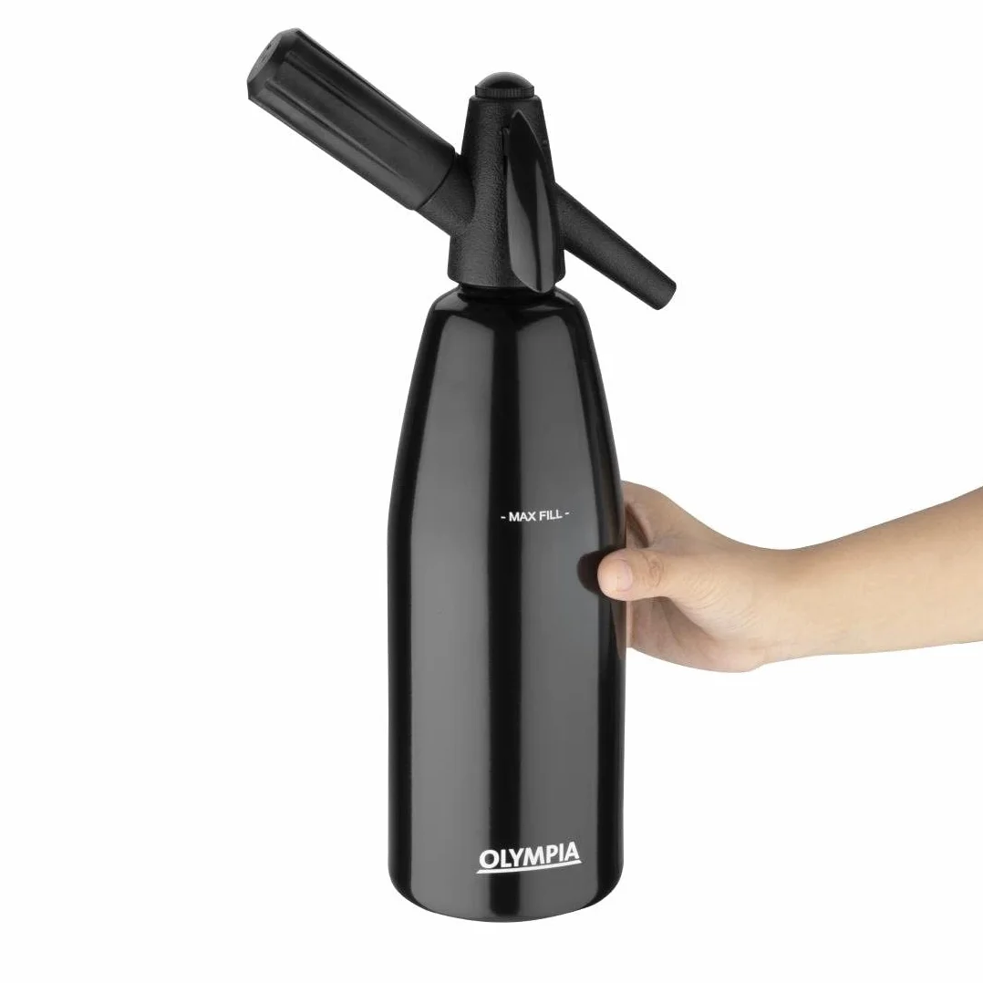 Olympia Syfon sodowy czarny 1 l