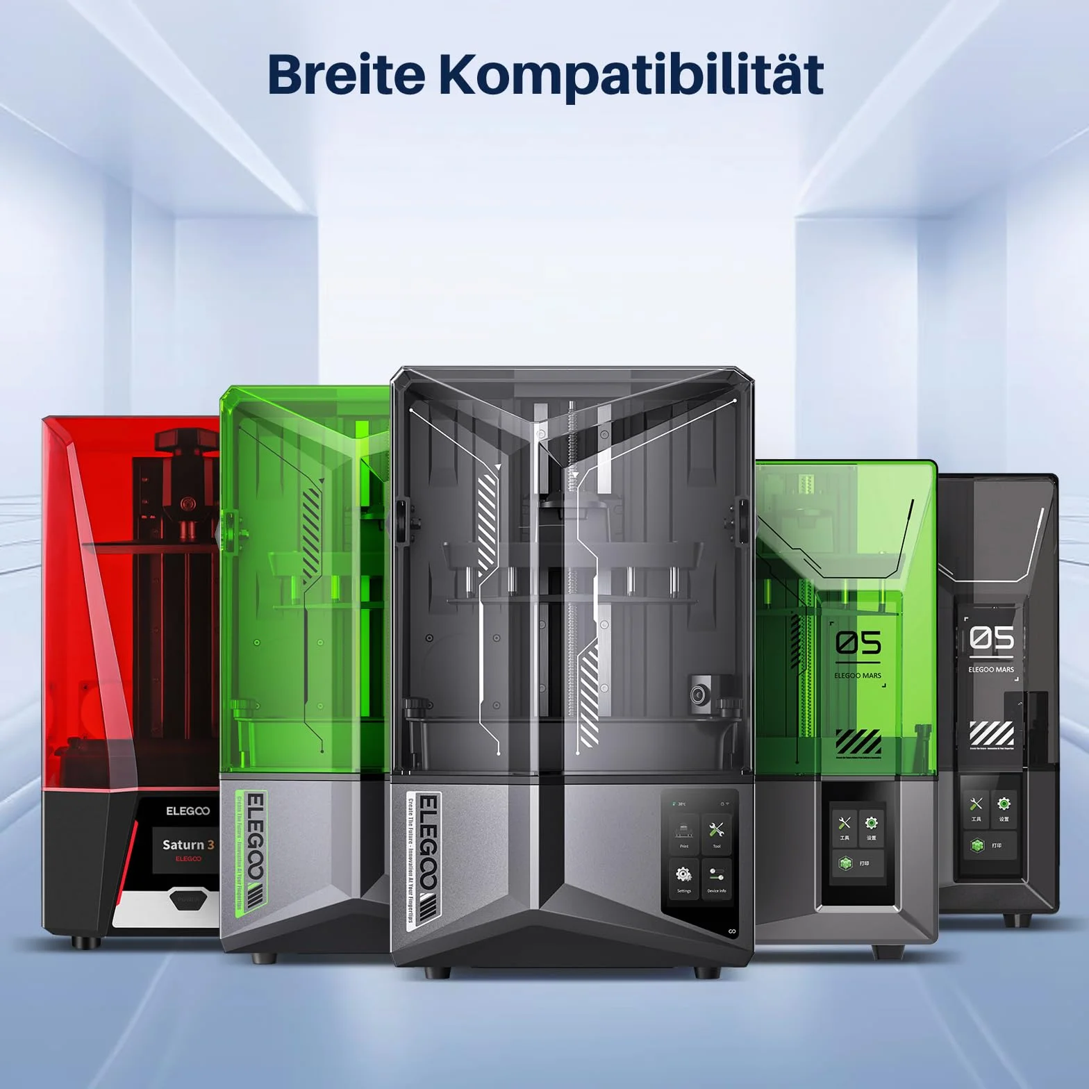 ELEGOO Żywica ABS-Like 405 nm UV 3D drukarka biała 2000G