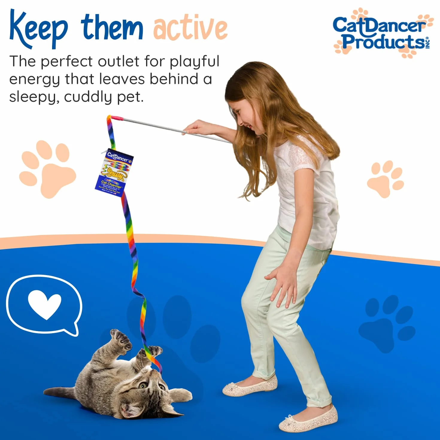 Cat Dancer Products Tęczowy wisiorek dla kotów, 1 sztuka (1 opakowanie)