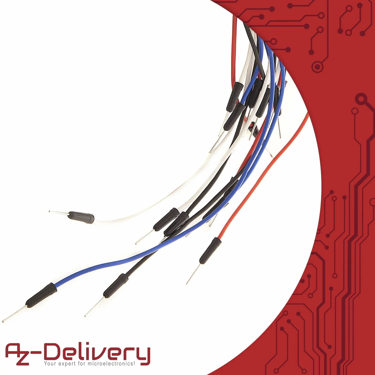 AZDelivery 65szt. Jumper Wire Cable Jumpers kompatybilny z płytką stykową Arduino Raspberry Pi