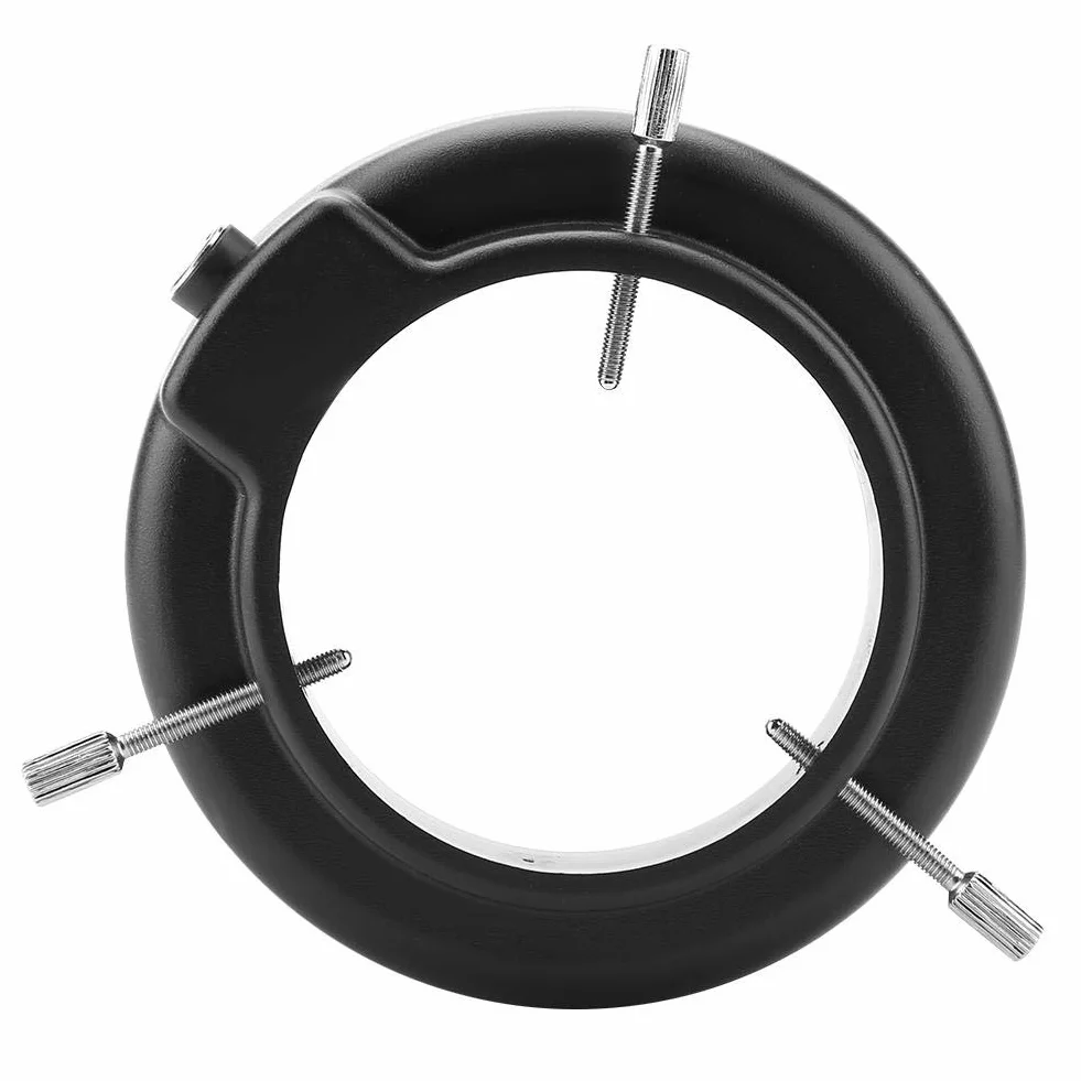 Mikroskop z oświetleniem LED, kamera mikroskopowa 3,5 W 56 diod LED do źródła światła, pierścieniowa z regulacją jasności 220 V, do mikroskopu stereo, biały (wtyczka UE)