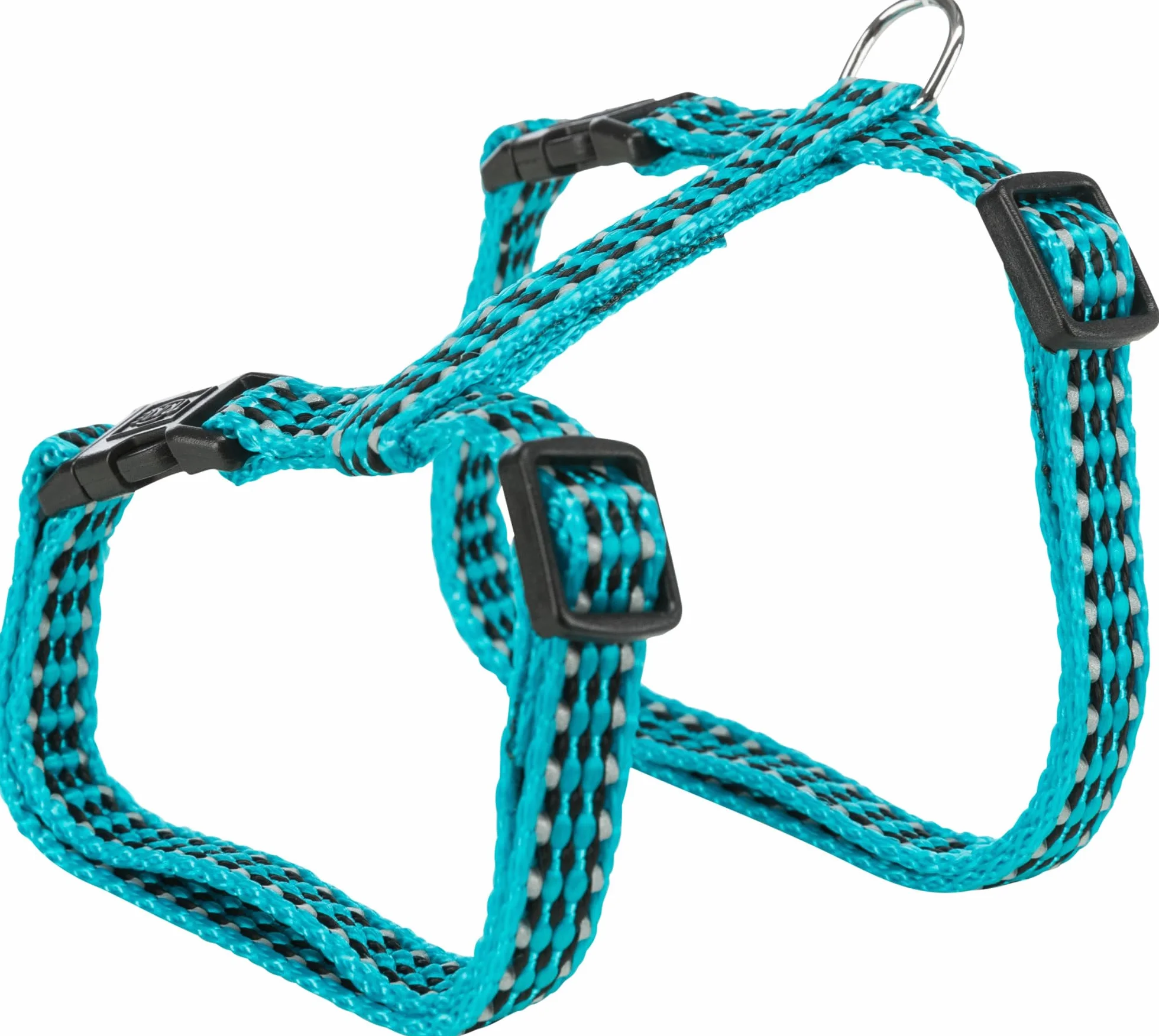 Trixie 4184 uprząż dla kotów z smyczą, odblaskowa, nylon, 22–42 cm/10 mm, 1,20 m