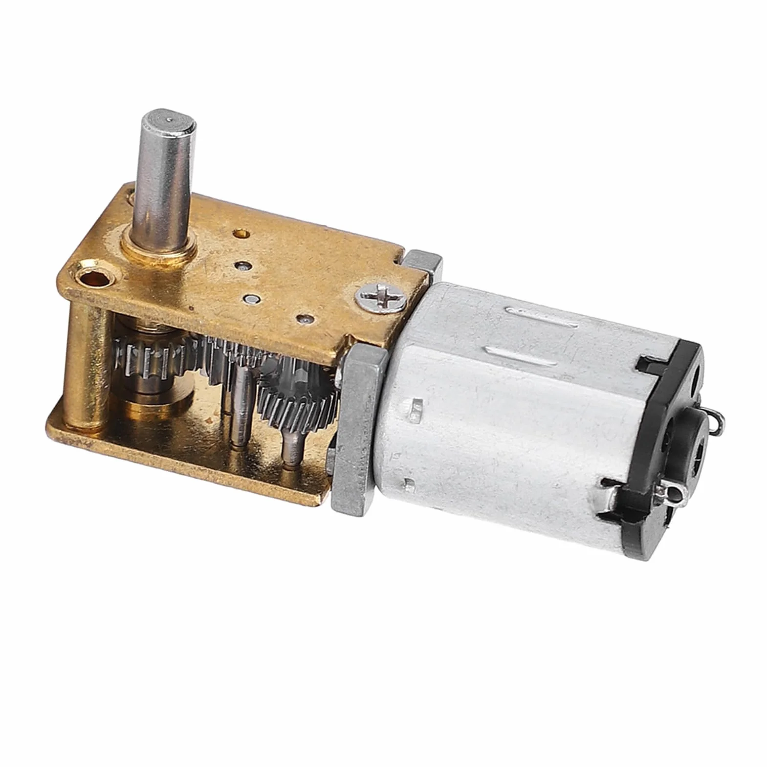 Mini Silnik Skrzyni Biegów, Mikro Silnik Redukcyjny Prądu Stałego Mikro Reduktor Przekładni ślimakowej Szczotka do Samochodu RC Model Robota Zabawka z Silnikiem (DC6V 70RPM)