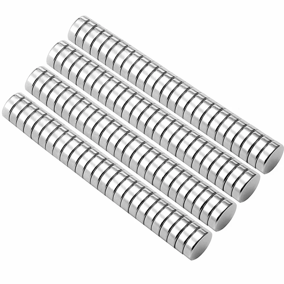 Magnesy neodymowe N52 5x1 mm 100 sztuk okrągłe NdFeB