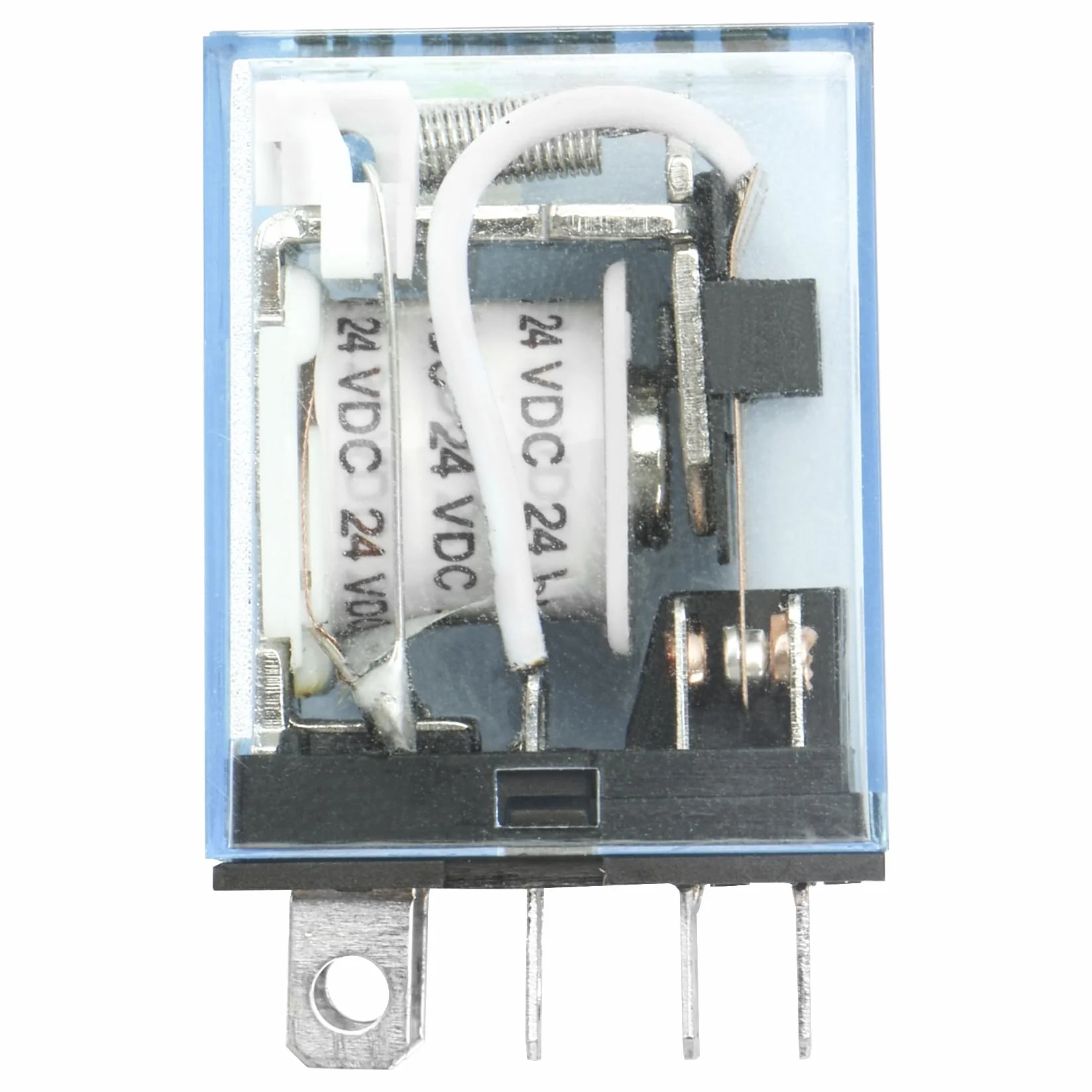 Heschen Przekaźnik zewnętrzny LY2NJ 24 VDC 10 A DPDT LED