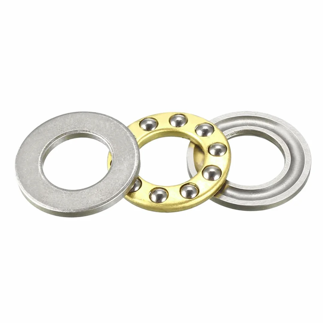 sourcing map F10-18M łożyska kulkowe wzdłużne 10mm x 18mm x 5,5 mm stal chromowana 4 szt