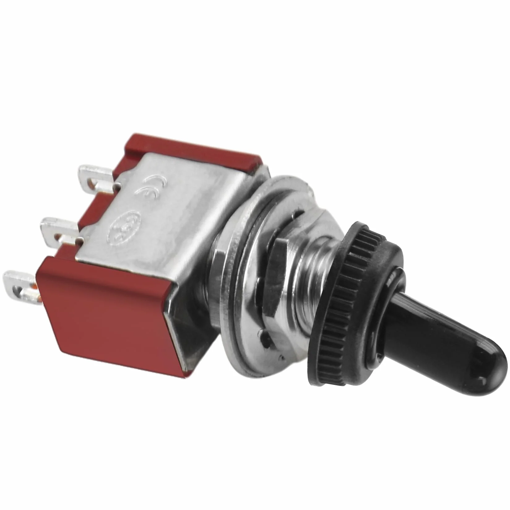 Heschen miniaturowy przełącznik MTS-102 ON-ON SPDT 3-biegunowy, 2 A 250 V, 5 A 120 V, UR na liście, z wodoodporną pokrywą, 5 sztuk