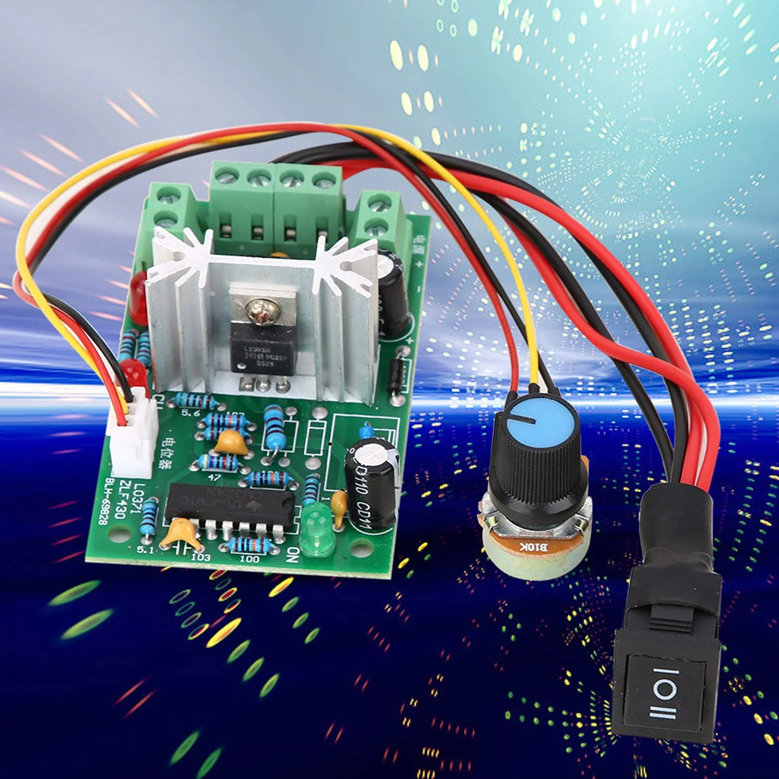 Regulator prędkości silnika prądu stałego PWM 5-30 V 6A 150 W odwracalny