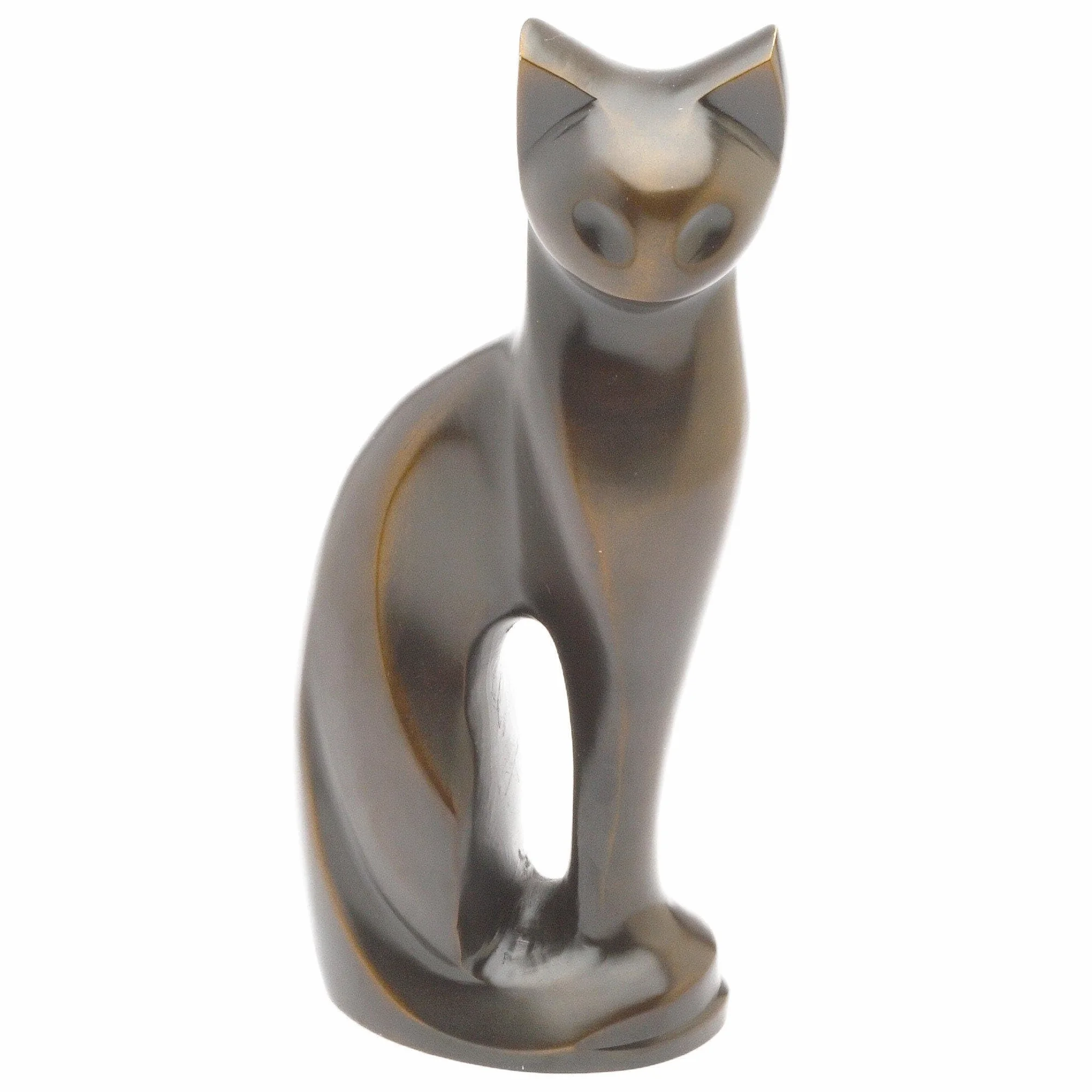 Urns UK Kurna pamiątkowa kot 24,1 cm brąz antyczny