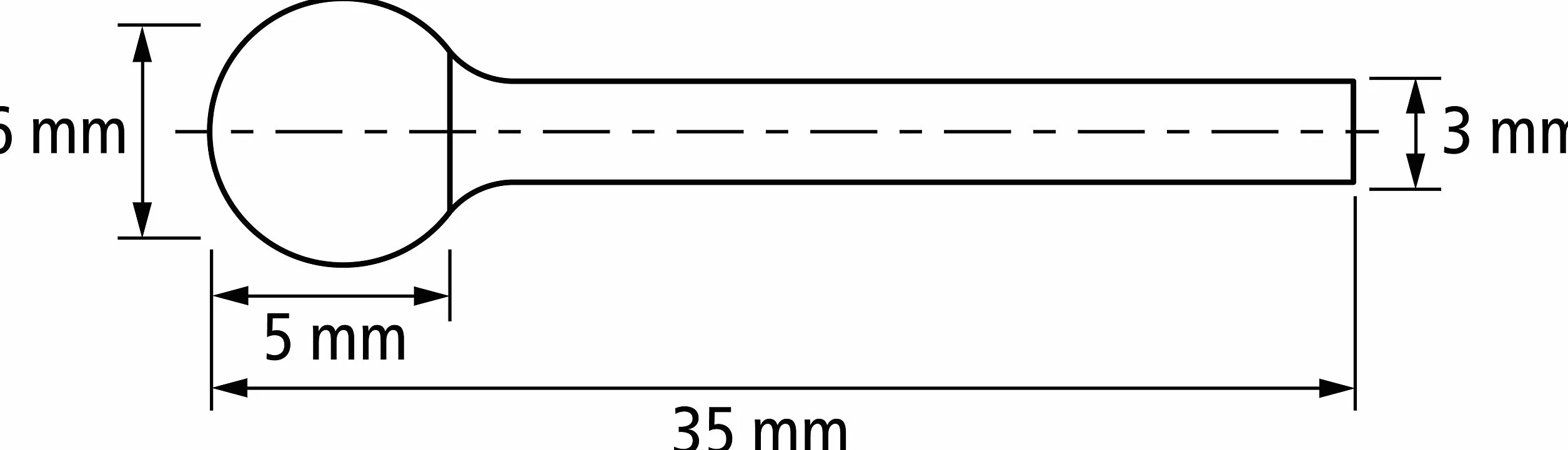 PFERD HM, kulisty kształt KUD, uzębienie 3 PLUS, trzpień frezujący ø 6 mm, trzpień ø 3 mm, długość 35 mm, 21213083 – do uniwersalnego zastosowania na najważniejszych materiałach przemysłowych