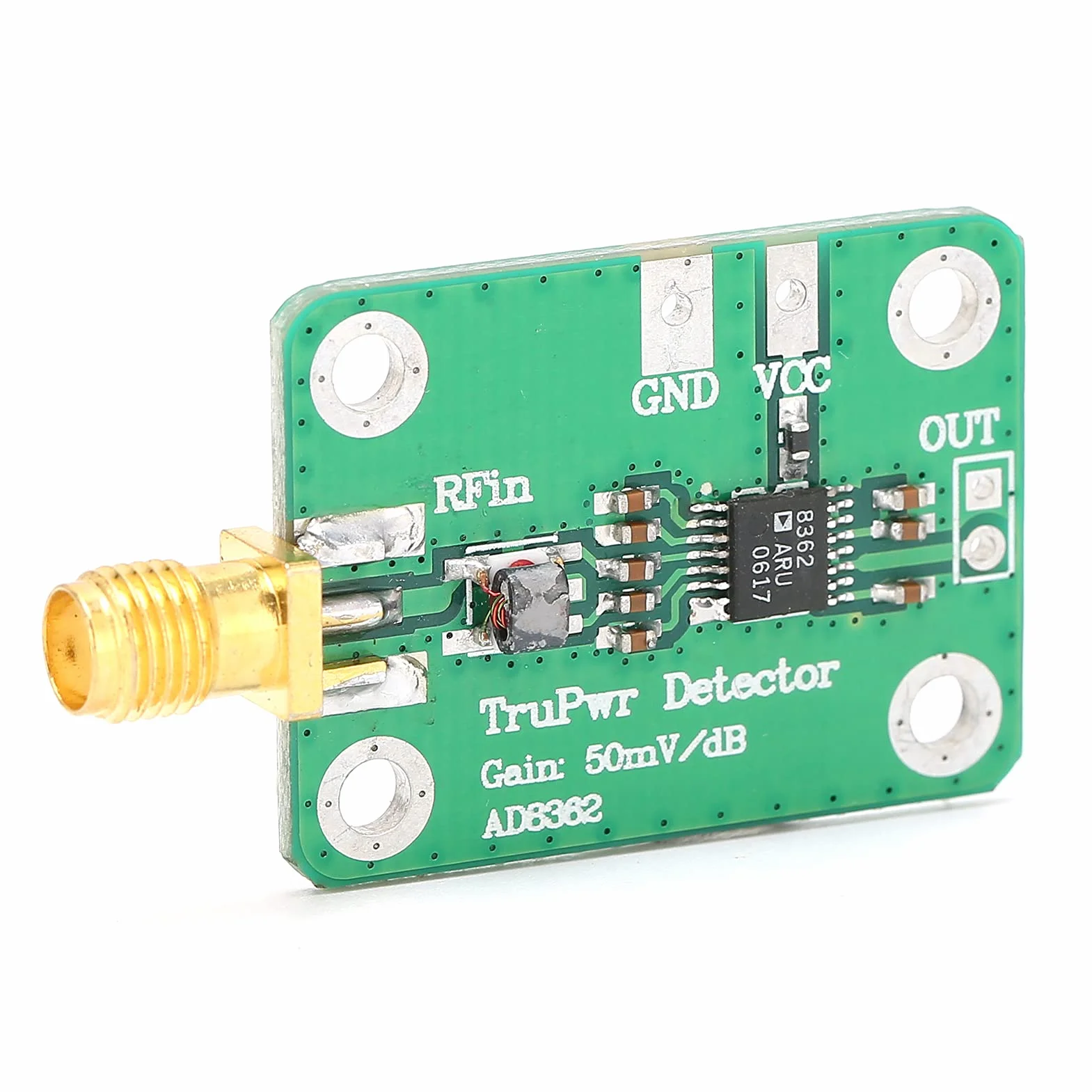 Moduł detektora logarytmicznego RF do mikrofalówki True Power AD8362, moduł wykrywania mocy, moduł miernika siły sygnału 50 Hz-3,8 GHz