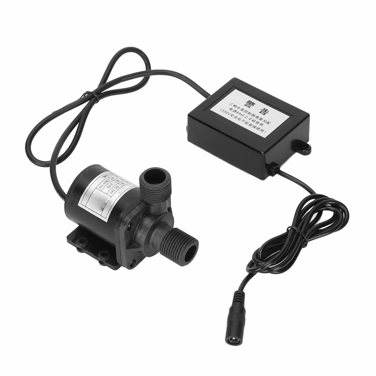 Zerodis Silnik Bezszczotkowy DC 24 V Pompa Wodna do Akwarium IP68 Wodoodporna Pompa Głębinowa z Wałem Ceramicznym Zabezpieczenie Przed Przeciążeniem do Fontanny Akwariowej Krajobraz
