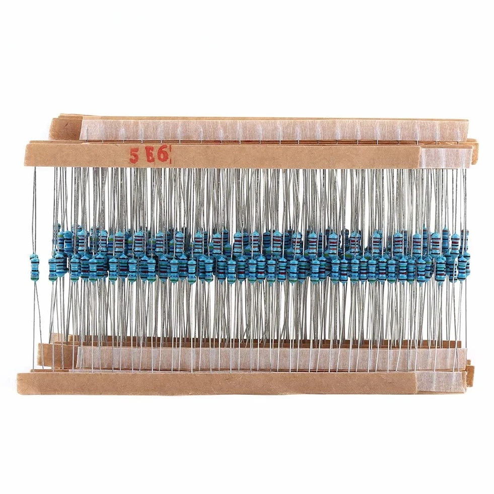 1280 stücke 1 / 4W Widerstand Kit Sortiment, 64 Werte ohm Metallschichtwiderstände Sortiment Komponenten Kit Set 1-10 Mt