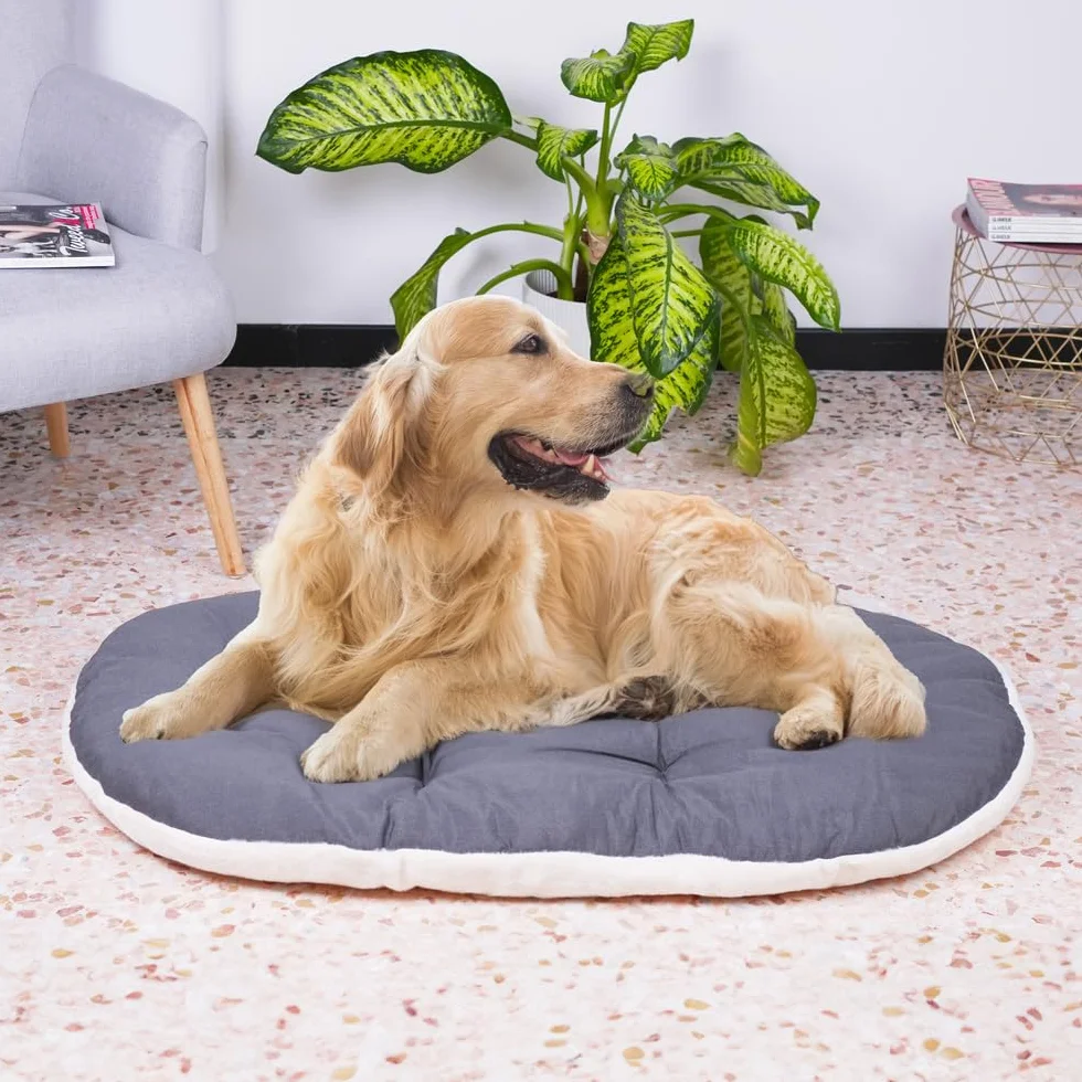 Ferplast Relax F 100/12 legowisko dla psa, bawełna/futro, 100 x 63 cm, szary