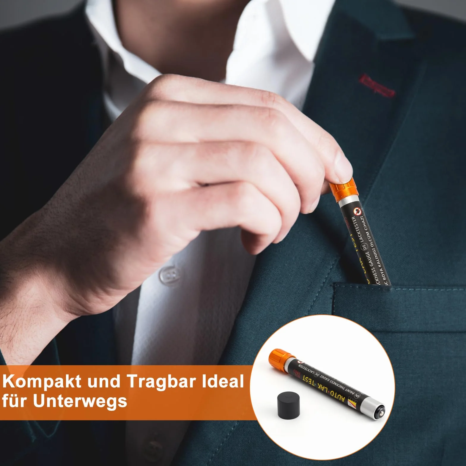 TNSLAND Miernik grubości powłoki Magnetyczny tester lakieru samochodowego detektor uszkodzeń