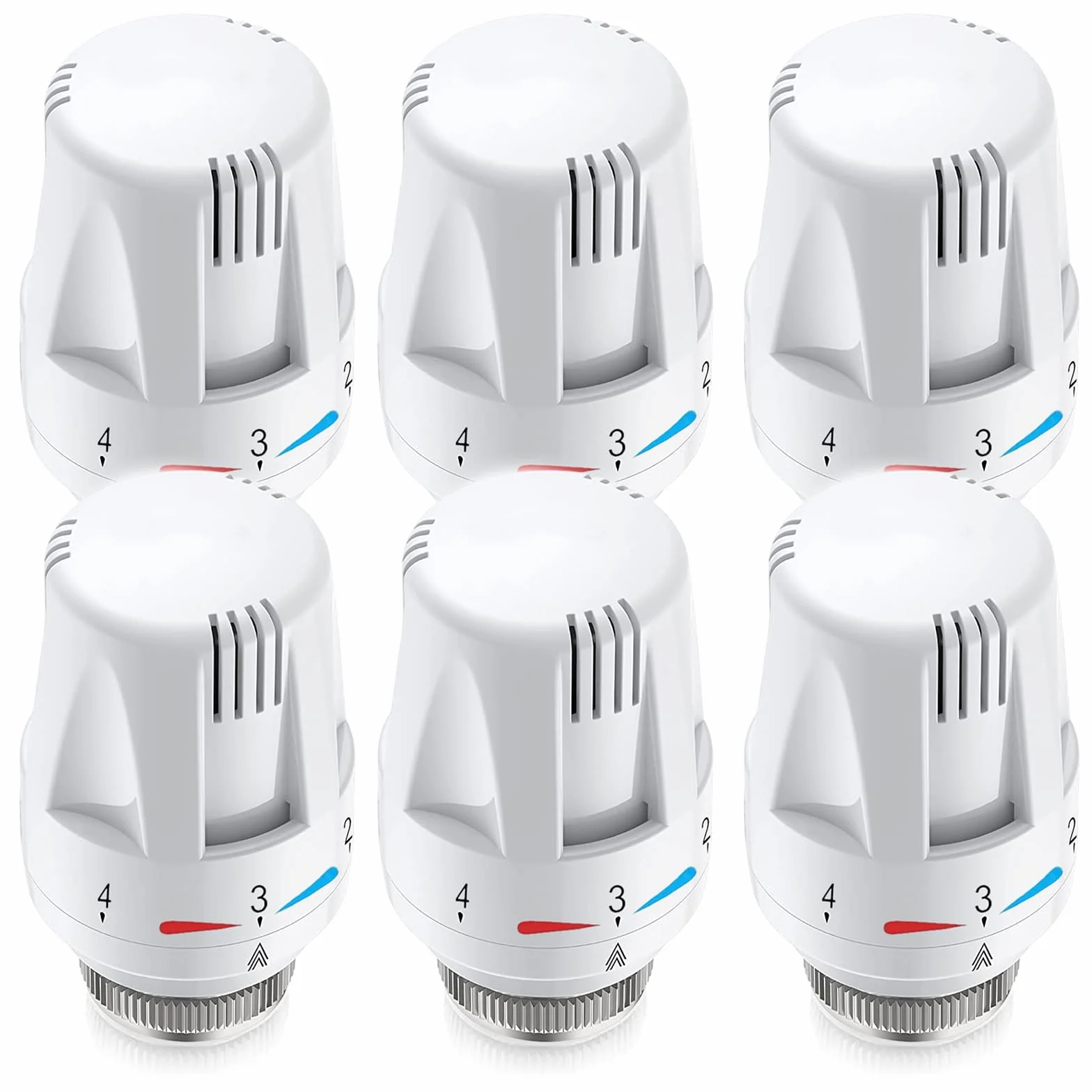 Sporgo termostat grzewczy M30 x 1,5 zestaw 6 sztuk inteligentny termostat grzejnikowy
