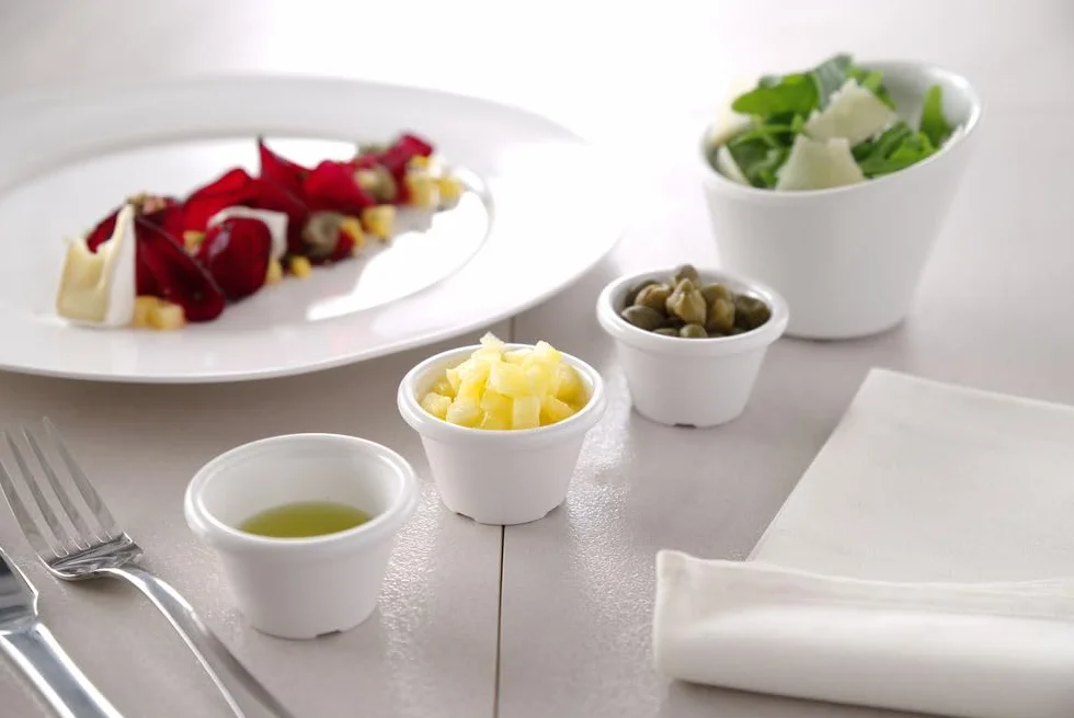 HENDI Miseczka ramekin z melaminy ø60x(H)35 mm, czarna - zestaw 12 szt.