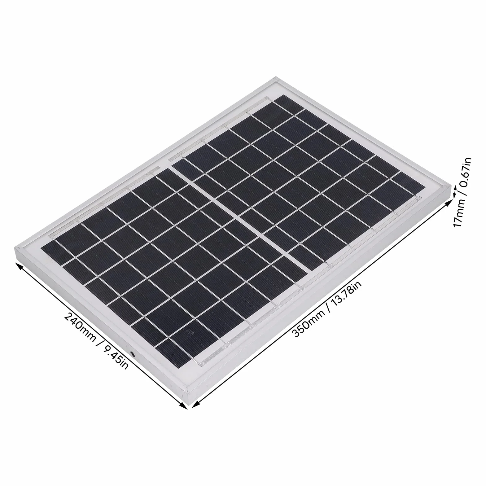 6V 10W Polysilicon Solar Power Panel Ładowarka do Paneli Słonecznych do zastosowań Oświetleniowych Off Grid