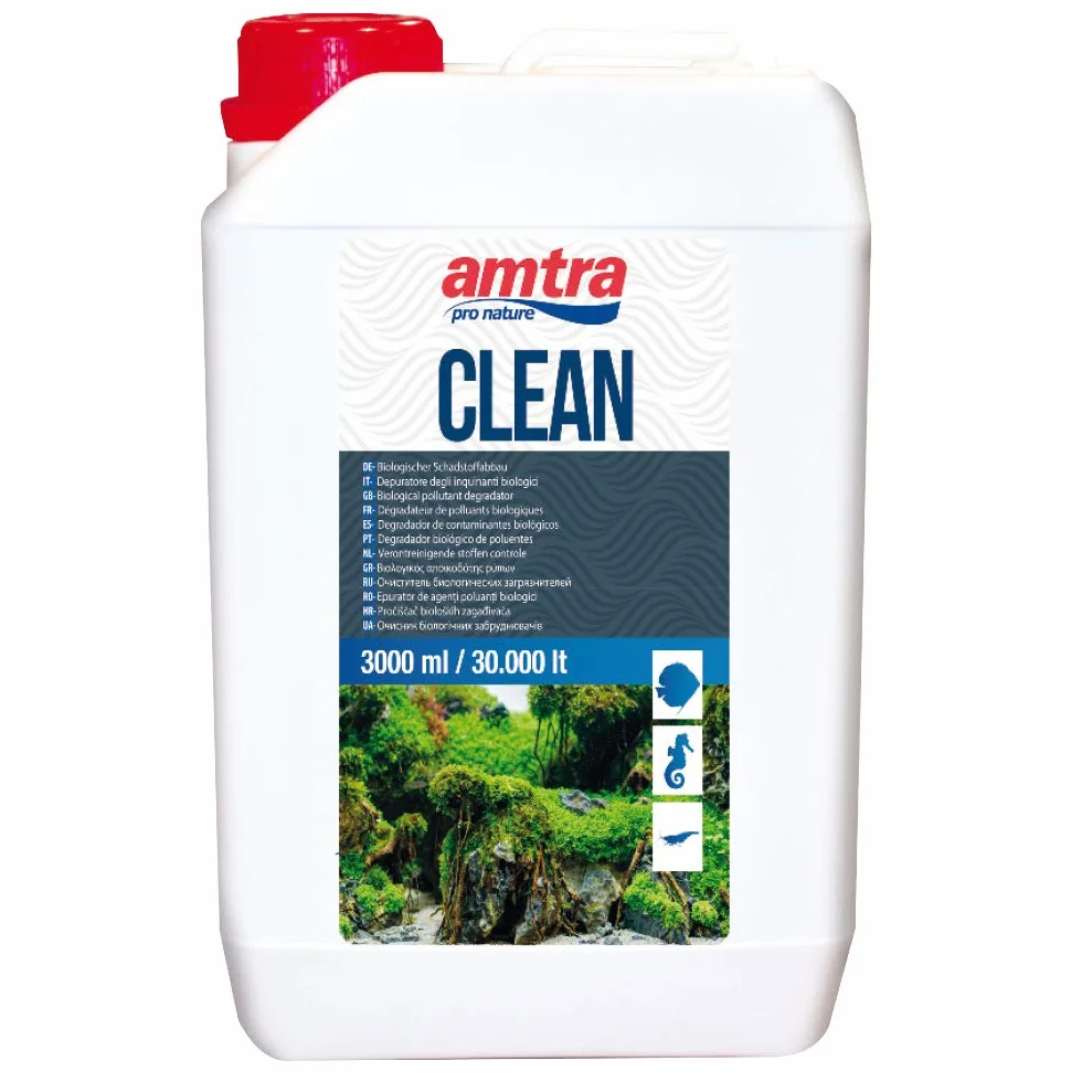 Amtra A3050003 FB013 Clean uzdatniacz wody do akwariów, 3000 ml