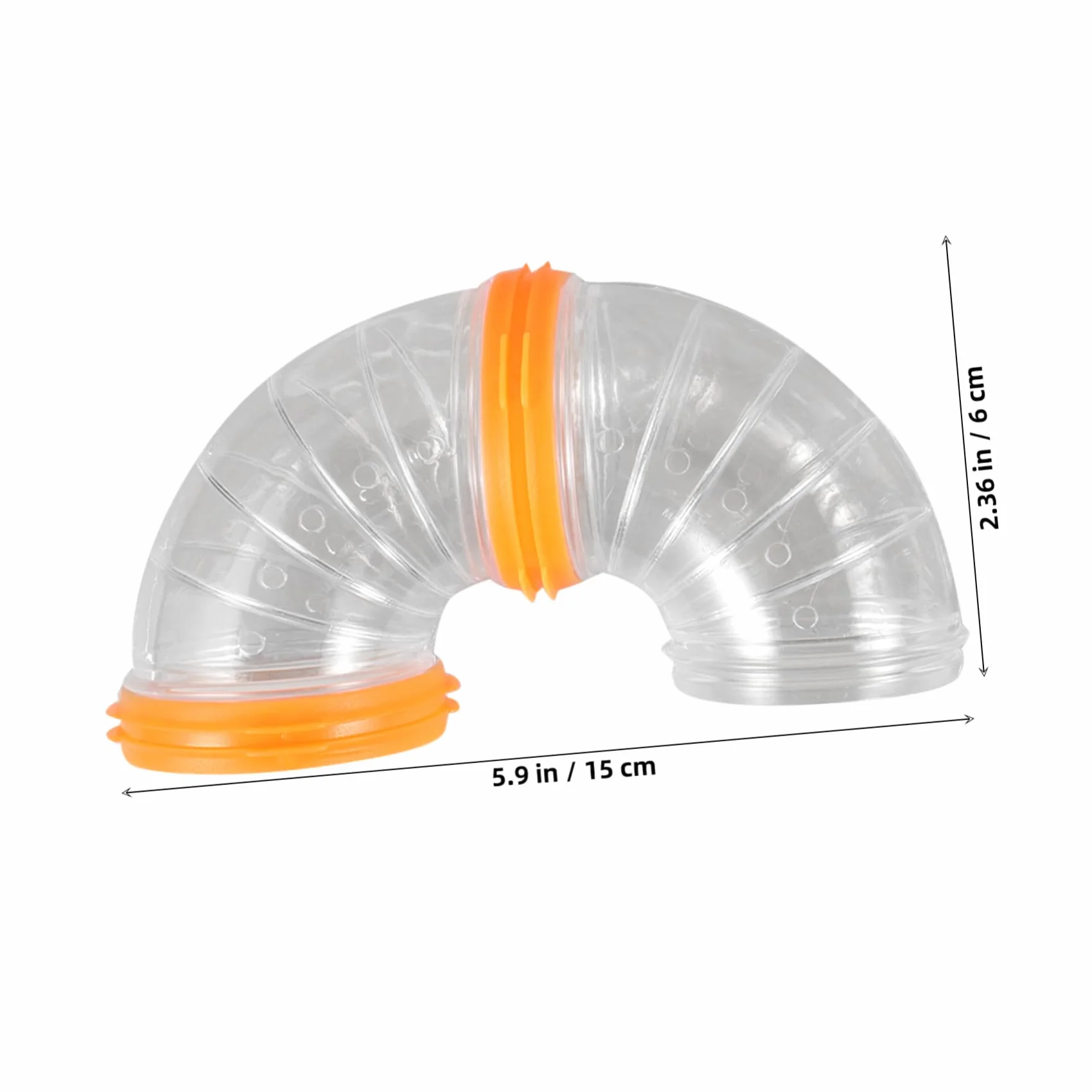 Happyyami 1 Zestaw Zestaw Rur Chomika Plastikowa Rurka Dla Chomika Tunel Dla DIY Tunel Chomik Rury Świnka Morska Rura DIY Chomik Przezroczysta Rurka Narzędzie Klatka