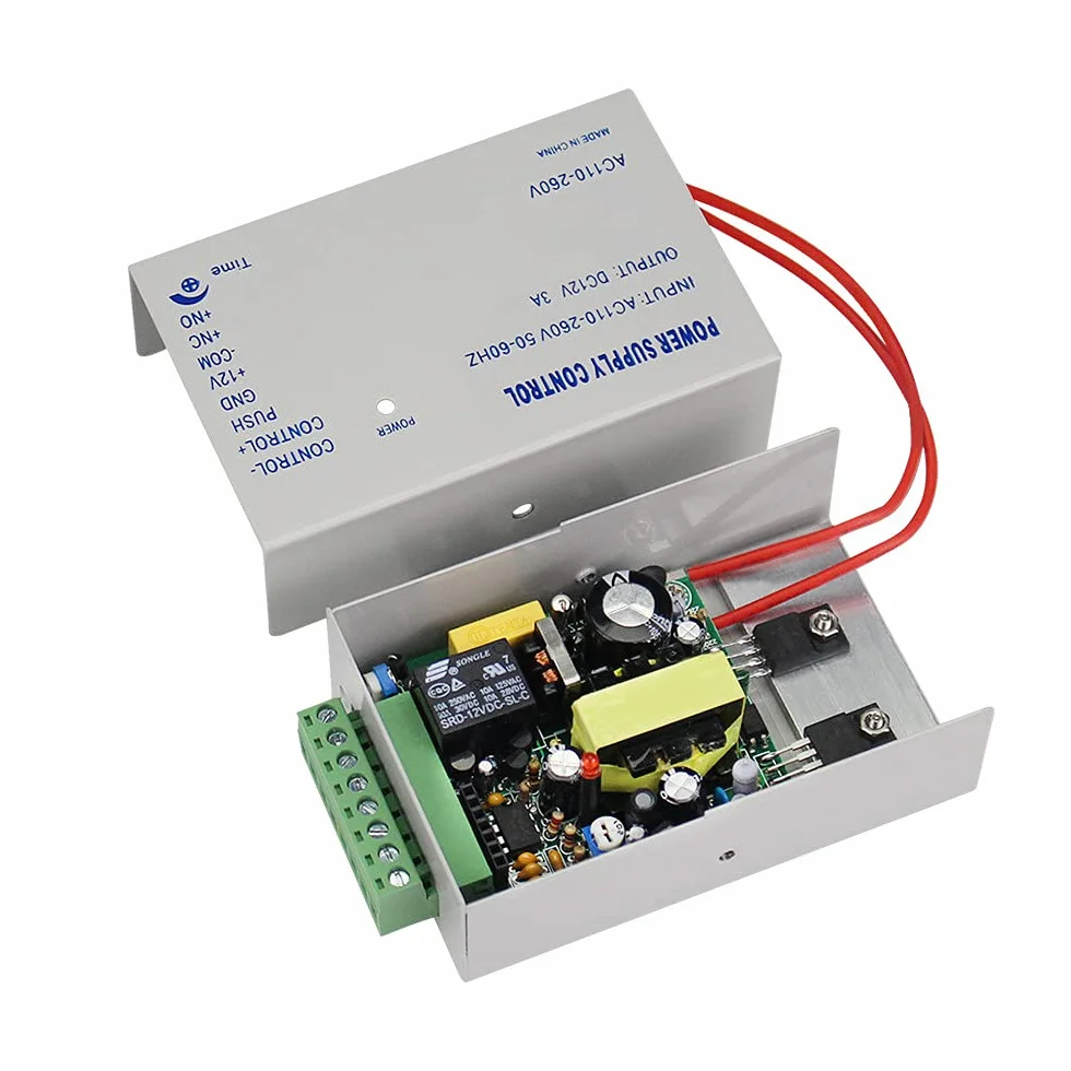 KUMU 7612 Zewnętrzny wodoodporny system kontroli dostępu do drzwi RFID, metalowa klawiatura, 180 kg, zamek magnetyczny, osłona przeciwdeszczowa, przycisk wyjścia, 15 breloków do domu, biura, czarna