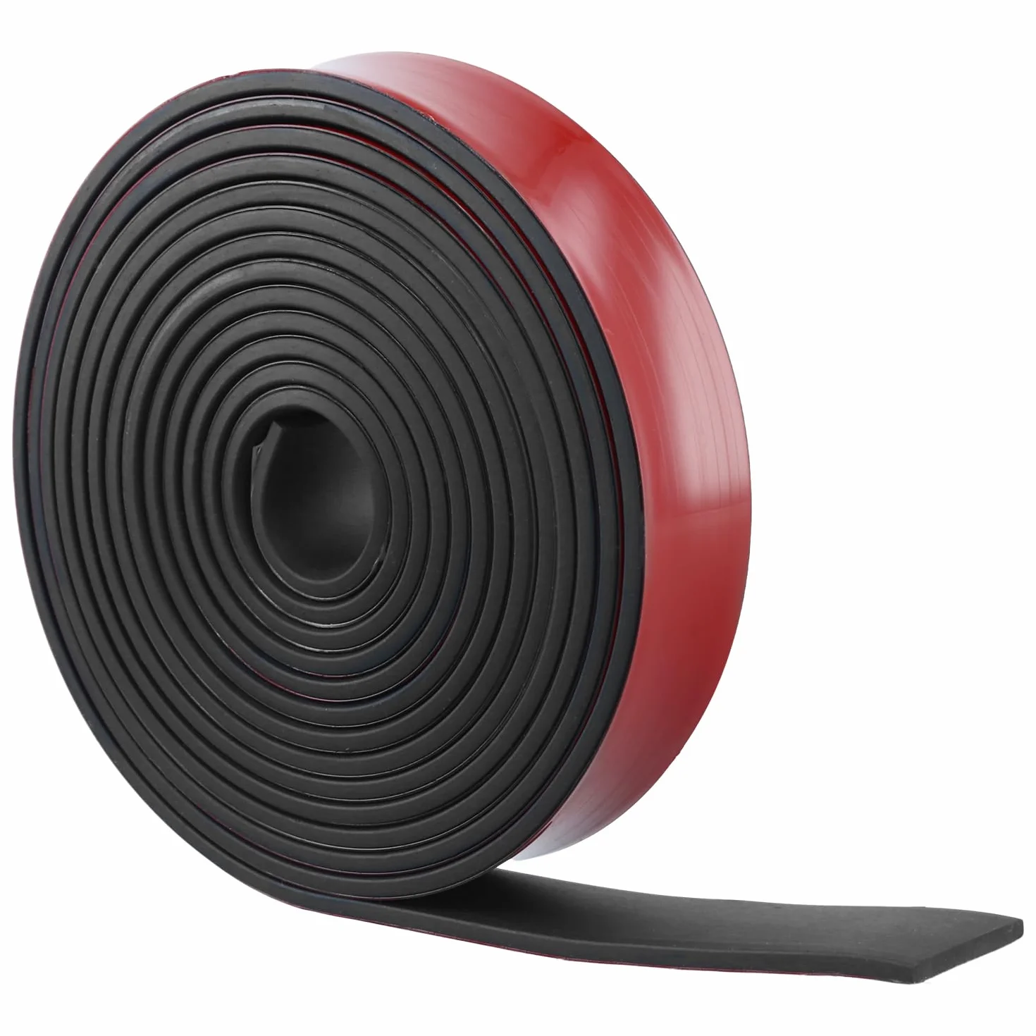 QWORK® Samoprzylepna taśma gumowa 3 m, 25 mm x 3 mm, z neoprenu, elastyczny i trwały profil gumowy dla ochrony, izolacji i antypoślizgowości