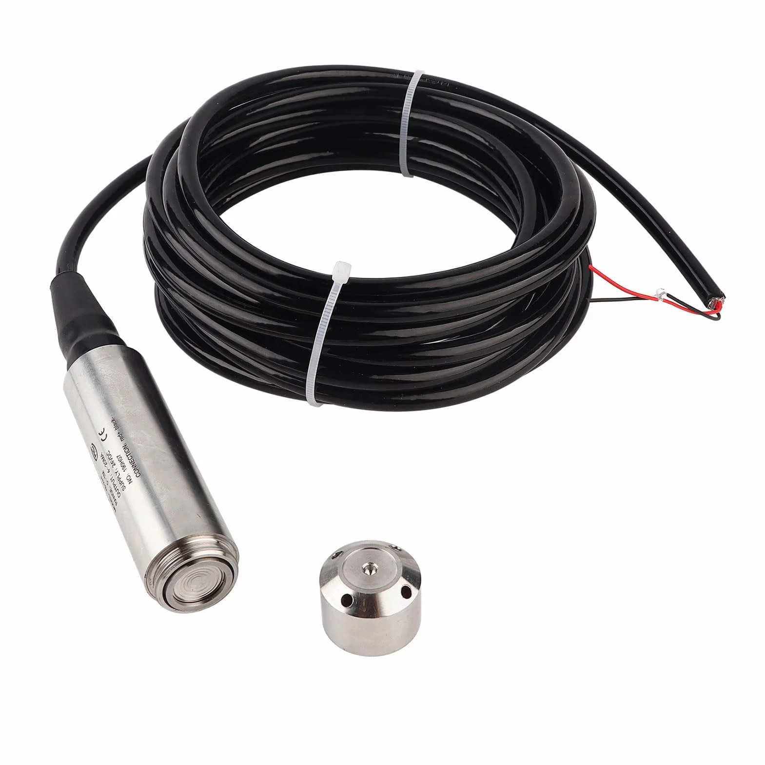 Przetwornik Poziomu YB-2J-F, Wielowarstwowa Wodoodporna Ochrona IP68, Kabel 5 M Czujnik Poziomu Wody 12-32 VDC 4-20 MA (0-1m)