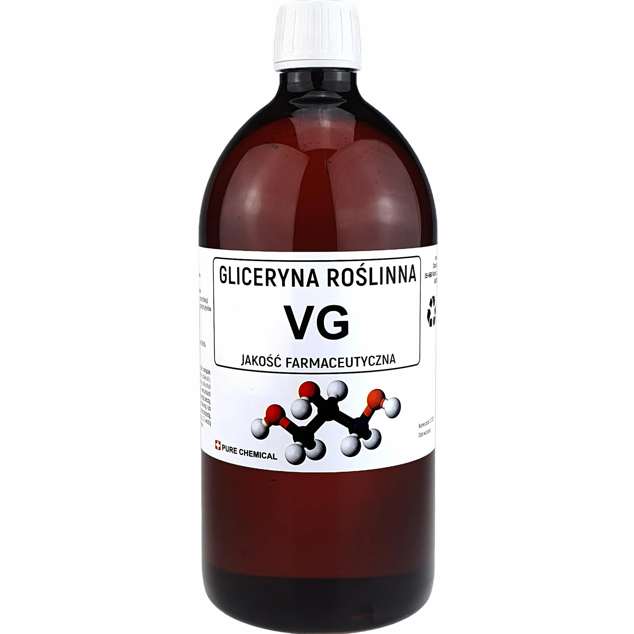 PURE CHEMICAL Gliceryna Roślinna VG Farmeceutyczna 1L