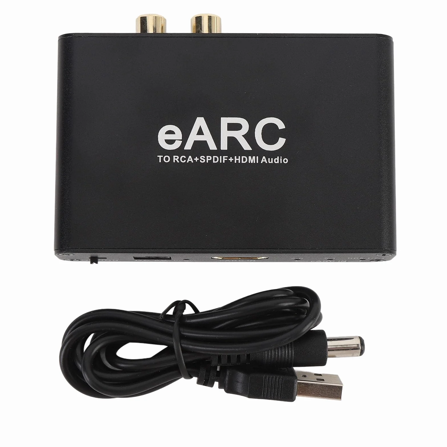 Ekstraktor Dźwięku EARC ARC, Ekstraktor Dźwięku HDMI ARC, Interfejs Multimedialny HD, Wyjście Optyczne 3,5 Mm, Adapter Multimedialny HD do Wzmacniacza Głośników HDTV