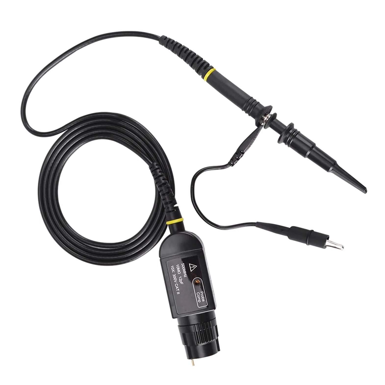 Sonda P6500, Sonda z Klipsem Oscyloskopowym Czarna 1 szt. P6500 500Mhz 10X Oscyloskop o Wysokiej Precyzji Pasywna Sonda z Klipsem