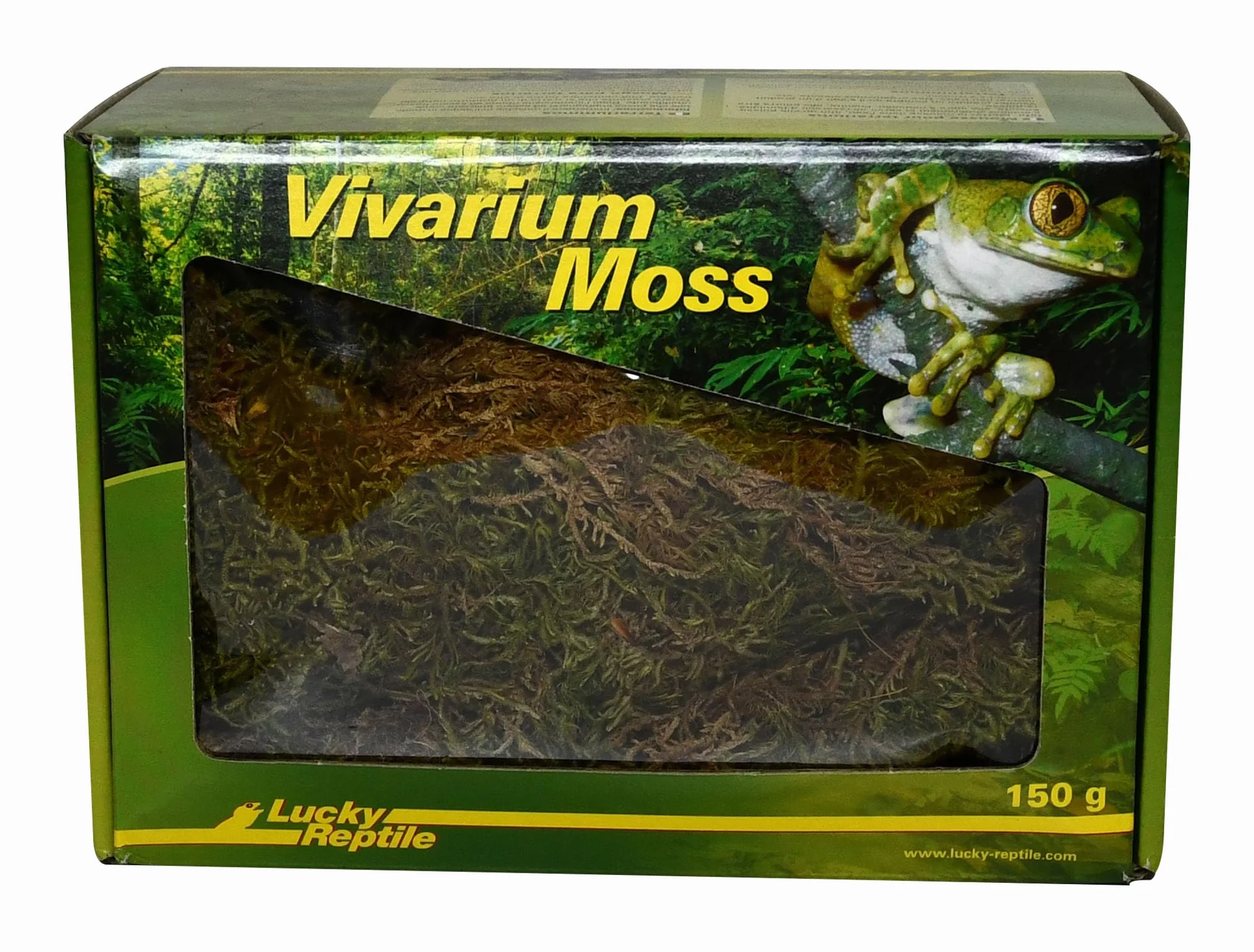Lucky Reptile Mech Vivarium - 150g mchu do terrarium dla gadów - Świeży mech z kontrolowanych upraw - Mech do zwiększenia wilgotności powietrza - Mech dekoracyjny - Akcesoria dla gadów