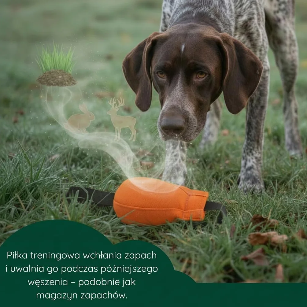Romneys Dummy Ball SpeedUp! | 150 g | NOWOŚĆ | Z ekstra długą tasiemką do rzucania (pomarańczowa)