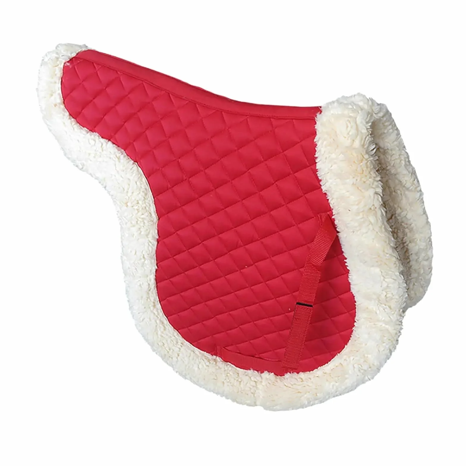 Podkładka pod siodło do jazdy konnej, Pikowany czaprak wielokolorowy do jazdy konnej(Red)