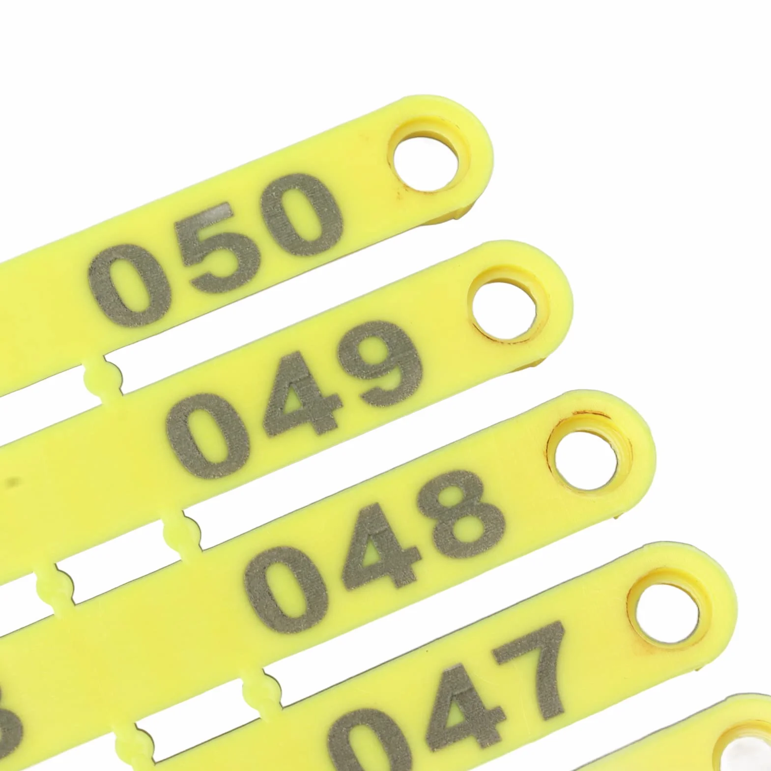 100 Szt. 001-100 Numer Plastikowy Identyfikator Dla Zwierząt Gospodarskich, Tag Dla Zwierząt Gospodarskich, Zintegrowane, Trwałe Kolczyki Dla Zwierząt Gospodarskich Dla Bydła Krowy Owce Świnie Kozy