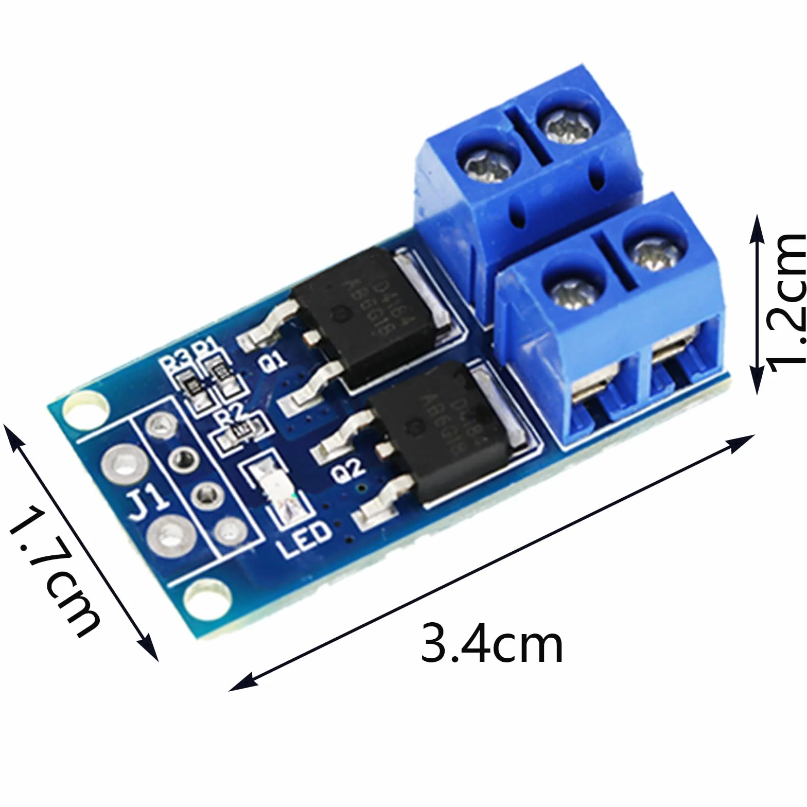 20 szt. DC 5V-36V 400W FET Przekaźnik Przełącznik Moduł Sterowania Płyta z podwójnym Mosfetem Moduł sterujący Przełącznik dualny Wysokowydajny moduł sterujący PWM Regulator Płyta sterująca Moduł