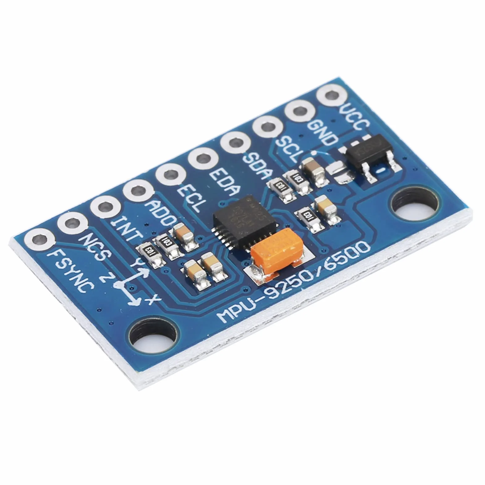 MPU-9250 GY-9250 9-osiowy 16-bitowy czujnik magnetyczny z przyspieszeniem żyroskopu, wbudowany 3-osiowy żyroskop, przyspieszenie i mag, ± 250 500 1000 2000°/s zakres, ± 2±4±8±16 g