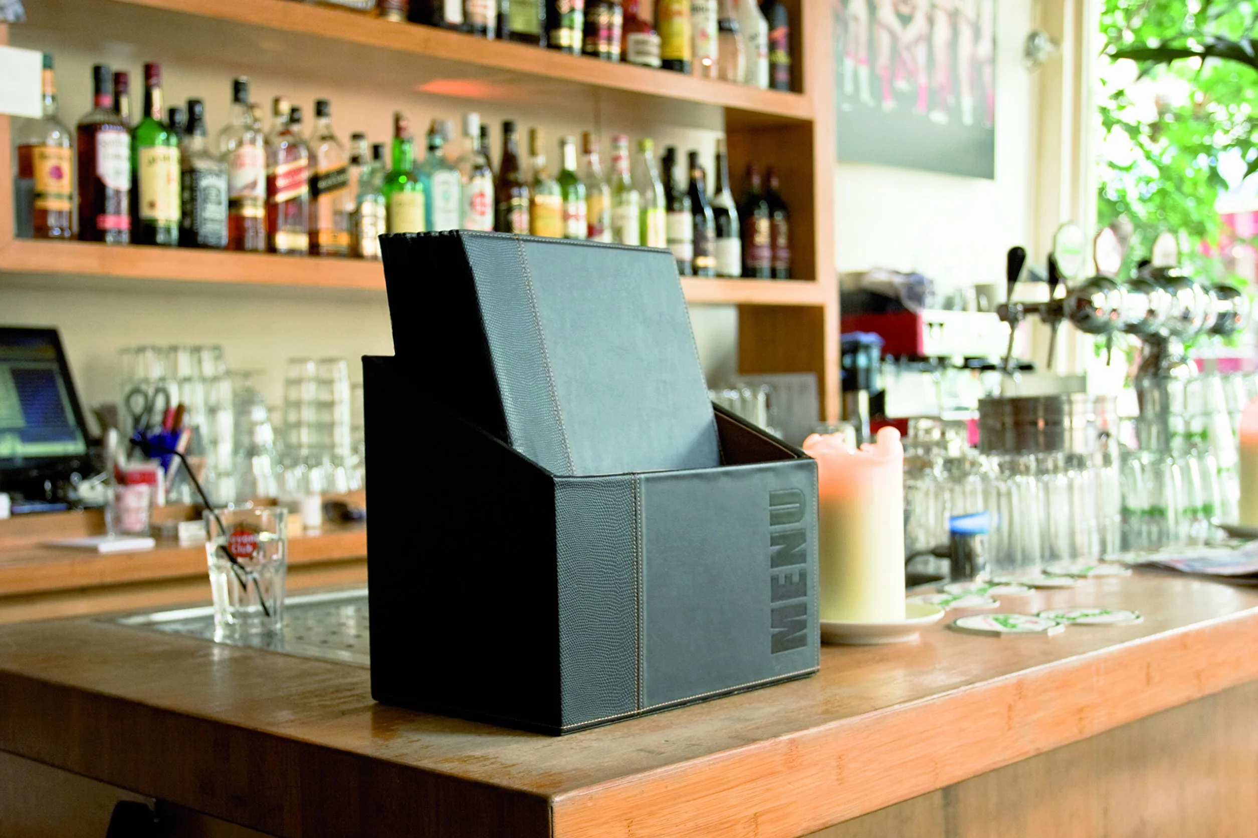 Menu Restauracyjne Securit Trendy Range Czarny 20 kart A4