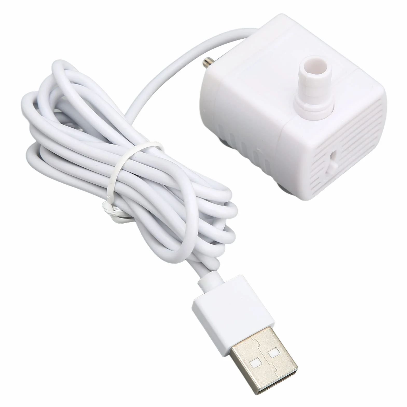 Pompa do Fontanny dla Zwierząt Domowych, Cicha, Bezszczotkowy Silnik Prądu Stałego, Zasilana USB
