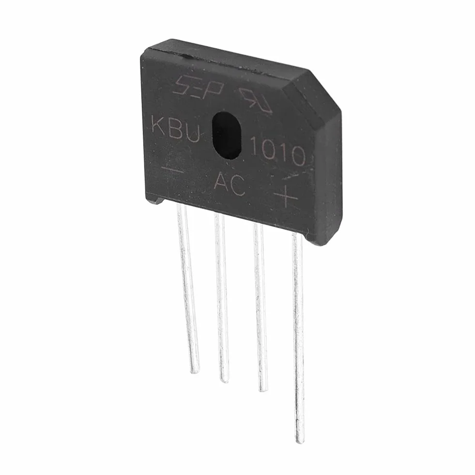KBU1010 10A 1000 V 4-biegunowy mostek prostowniczy diodowy do przełącznika regulacji zasilania (10 sztuk) prostownika;
