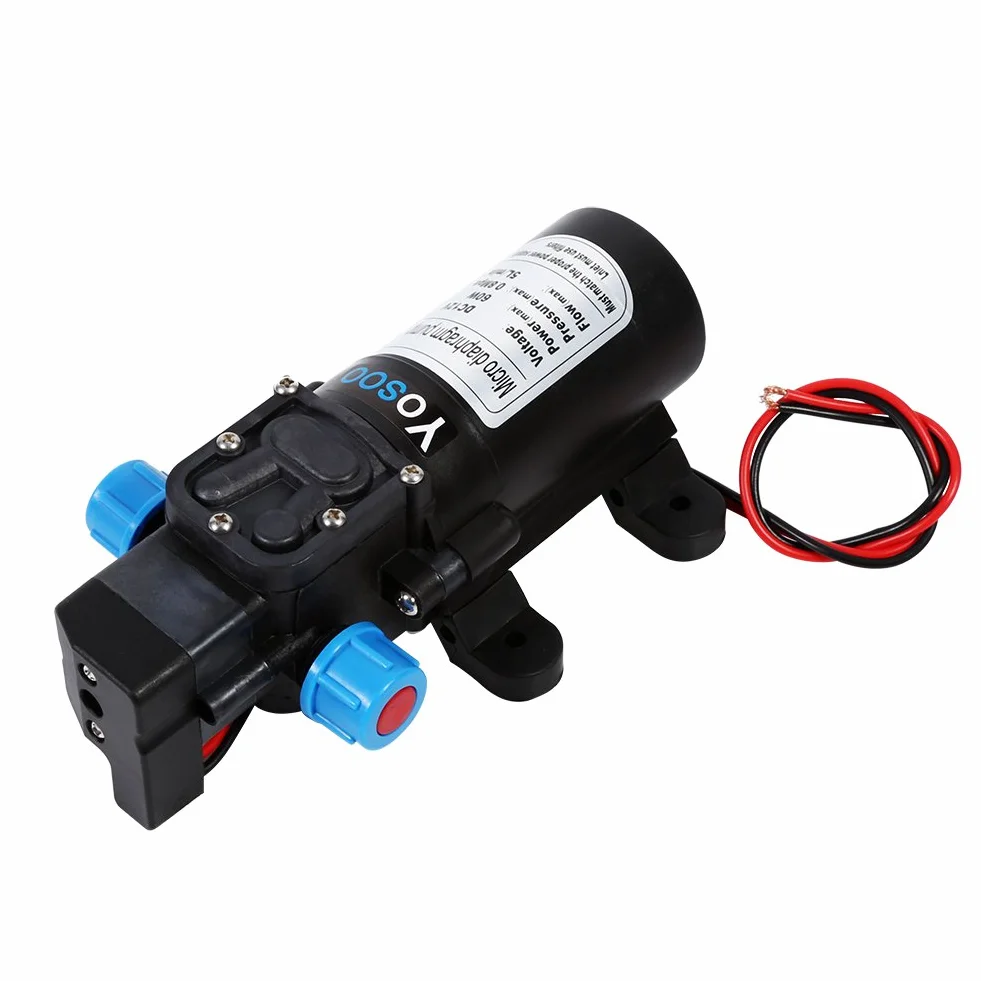 Yosoo Pompa Wodna 12V 60W 5L/min 115 PSI Wysokociśnieniowa Membrana Automatyczna