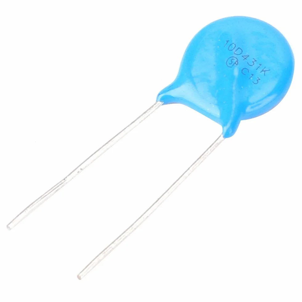 Varistoren 50 sztuk Varistoren Inline wysoka jakość 10D431K 10D-431K 10mm średnica 430V