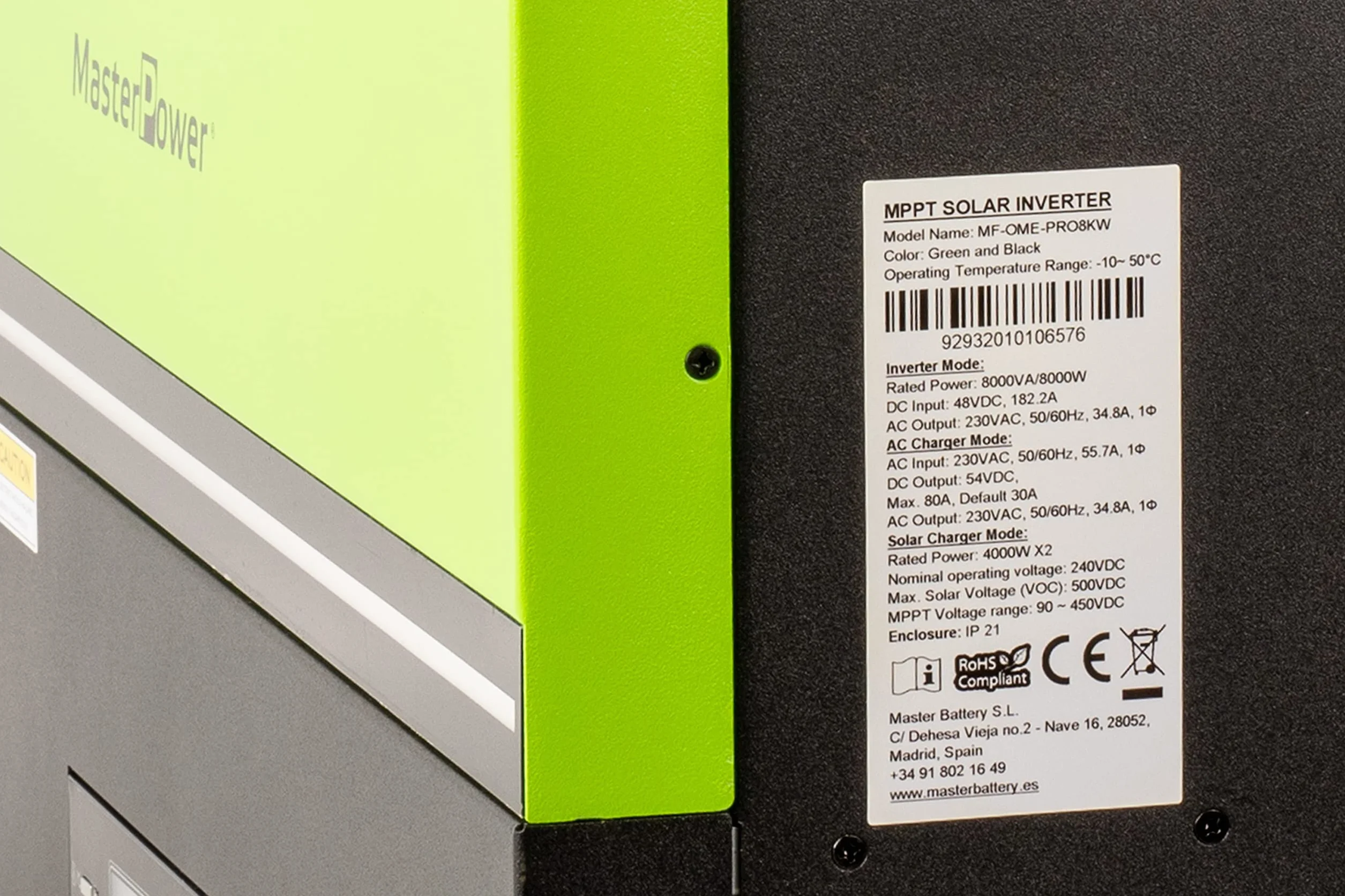 Master U-Power Hybrydowa ładowarka falownika Pro 8000W 48V Podwójny MPPT 80Ah Bluetooh równolegle 8000w w panelach