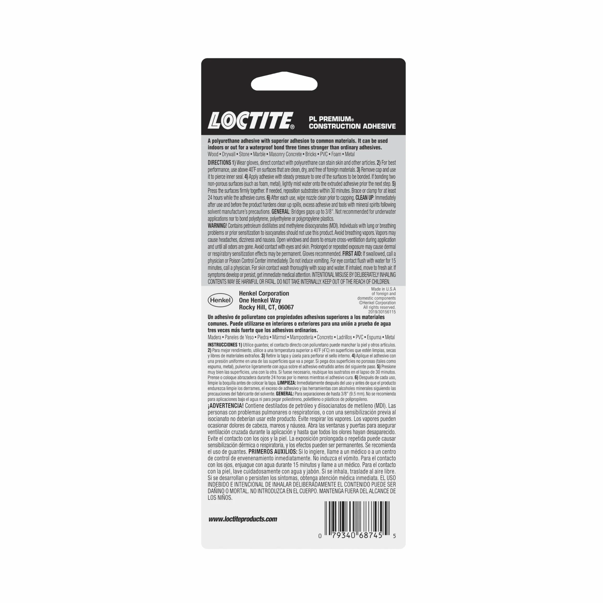 Loctite PL Premium klej budowlany poliuretanowy 100 ml rura (1451588)