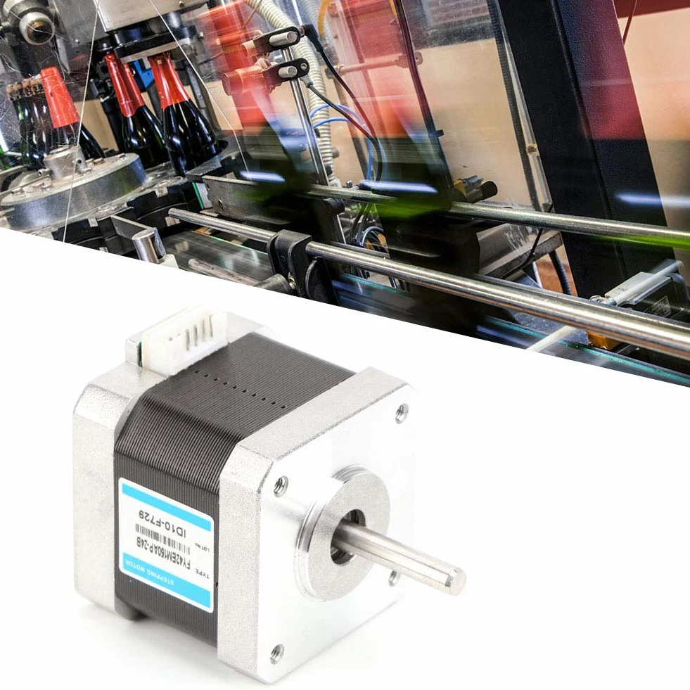Nema 17 2-fazowy Silnik Krokowy 24V 0,4 NM 1,8° dla Automatyki Przemysłowej