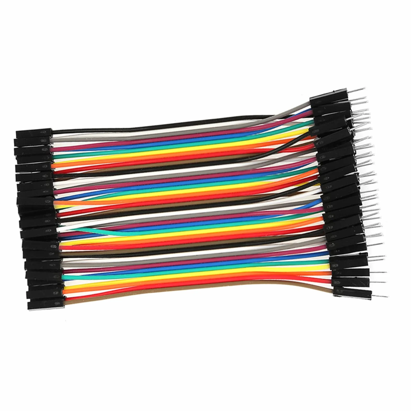 3 szt. Zestaw Przewodów Połączeniowych, Przewody Połączeniowe Płyty Prototypowej 40-pinowe M do F, 40-stykowe M do M, 40-stykowe F do F, 10 Cm Zestaw Przewodów Połączeniowych do